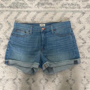 NWT J Crew Mid Rise Denim Shorts - SZ 28